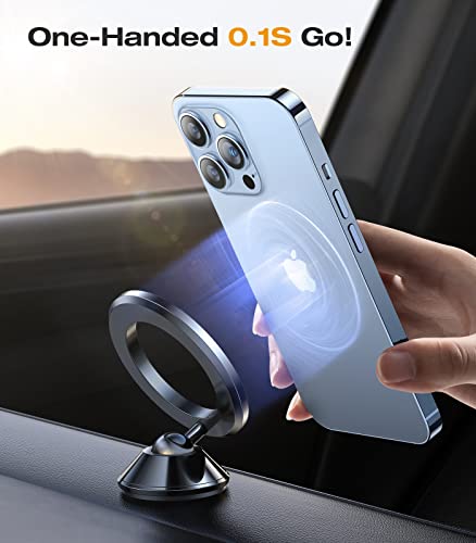 VICSEED for MagSafe Car Mount Dashboard, [High & Low Temp Resistance] [Never Drop] Magnetic Phone Holder for Car, 360 Rotatable Car Phone Holder Mount for iPhone 16 Pro Max 15 14 13 12 Plus Mini