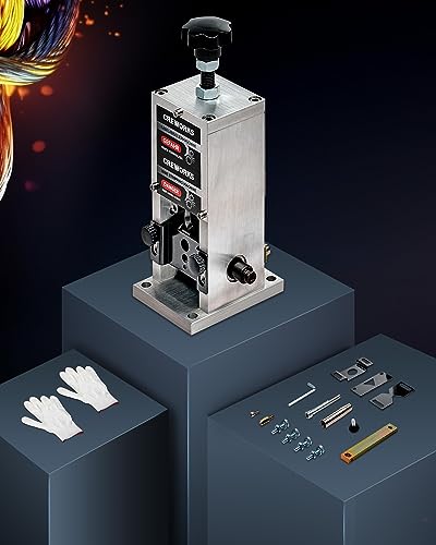 CREWORKS Manual Wire Stripper Machine, 0.06"-1" Wire Stripping Machine, Wire Stripping Tool for 1.5-25 mm Scrap Wire, 5 Channel Cable Stripper for Power Drill, Copper Wire Stripper for Leftover Cable