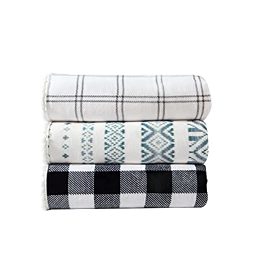 Eddie Bauer - Queen Blanket, Reversible Fleece & Faux Shearling Bedding, Perfect for Layering, Dorm Essentials (Solid Navy)