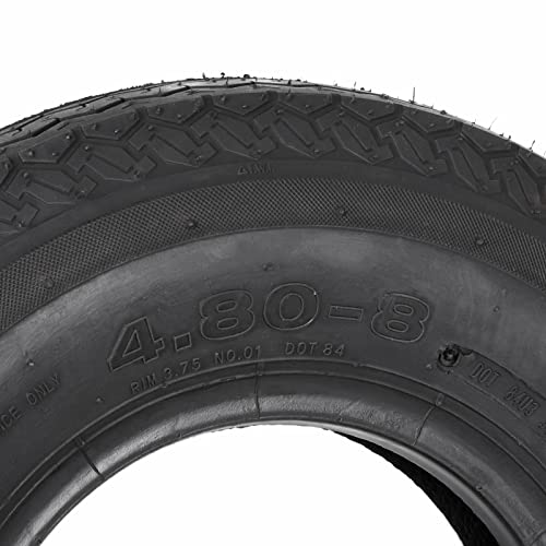 Set of 2 Hykolity Highway Boat Utility Trailer Tire 4.80-8 4.8-8 480-8, LRC 6PR, Load Range C