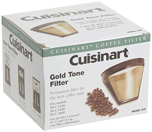 Cuisinart PurePrecision 8 Cup Pour-Over Coffee Brewer Gold Tone Coffee Filter
