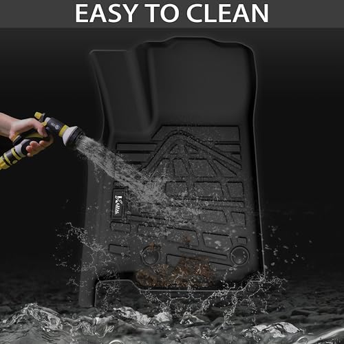 Floor Mats Cargo Liner Fit for Mazda CX5 2017-2024, Custom Fit TPE Rubber Guard Accessories Anti-Slip Trunk Mats Floor Liners for Mazda CX-5, Include 1st & 2nd Row and Cargo Liner- Black