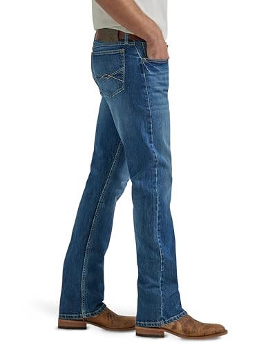 Wrangler mens 20x No. 42 Vintage Boot Cut jeans, Light Blue, 34W x 36L US