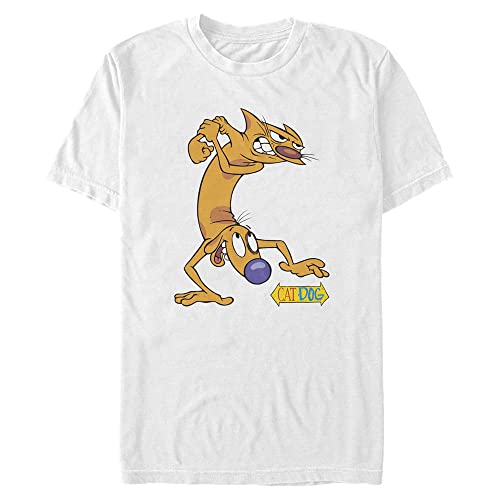 Nickelodeon Men's Big Catdog T-Shirt, Charcoal Heather, 4X-Large Tall