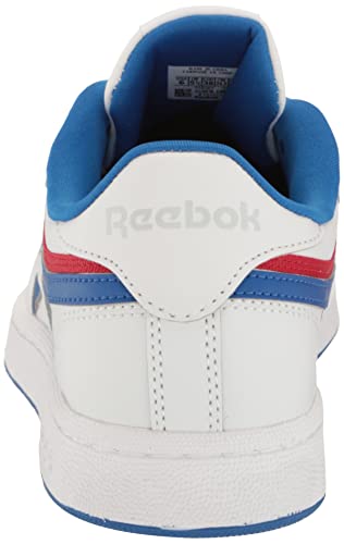 Reebok Boys' Club C Revenge Sneaker, White/Dark Green/Glen Green, 4 US Unisex Big Kid