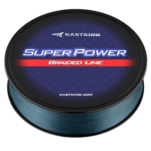 KastKing Superpower Silky8 Braided Fishing Line, White, 8 Strands, 8 LB, 150 Yds