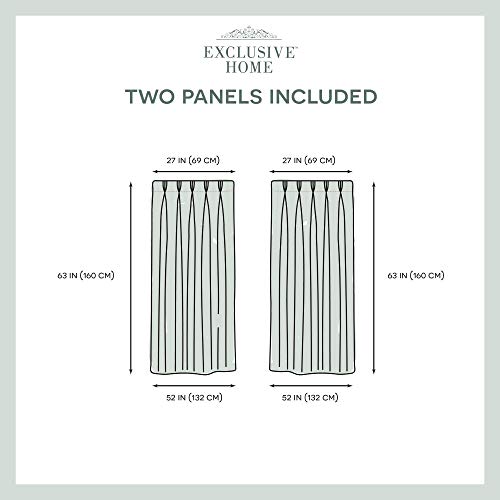 TOWN & COUNTRY LUXE Velour Solid Heavyweight Indoor Curtains, Light Filtering Opacity, Triple Pinch Pleat Top, Plush Velvet, 2-Pack Set, 63", Blush