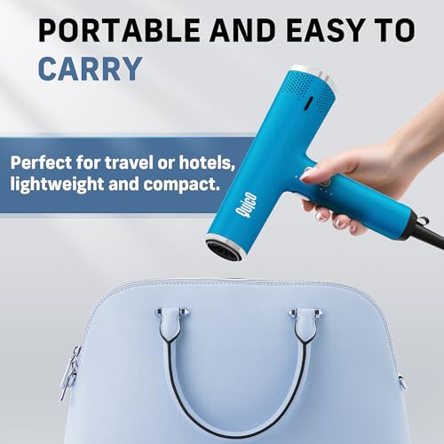 Professional Hair Dryer with Diffuser, Quico 1875W High-Speed Powerful Blow Dryer with 110000 RPM Motor, Faster Salon Ionic Hair, Adjustable Temp and Speed, Portable Hair Dryers for Home Travel, Gifts
