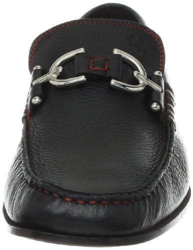 Donald Pliner Dacio Slip-On Material, Men’s Dress, Designer Shoes, Classic Loafers, Black-Leather, 7.5