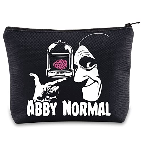 BWWKTOP Horror Movie Quote Cosmetic Makeup Bag Monster Inspired Gift Abby Normal Zipper Pouch Bag For Movie Fans(Abby Normal)