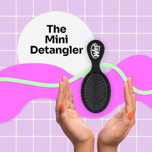 Wet Brush Squirt Detangler Hair Brushes Amazon Exclusive Aqua Mini Detangling Comb & 3 Wet Brush Mini Detangler Brushes for Tangle-Free Hair