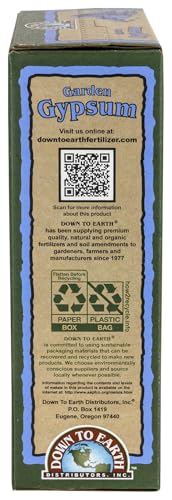Down to Earth Organic Garden Gypsum Calcium Sulfate, 5 lb