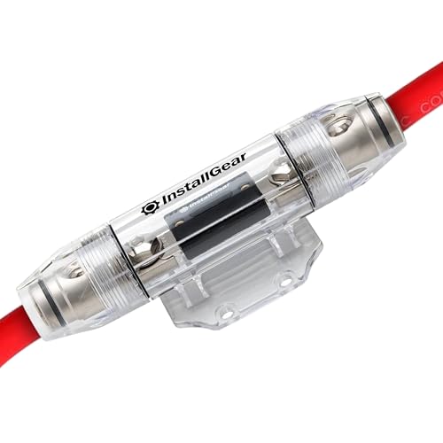 InstallGear 1/0 Gauge AWG In-Line ANL Fuse Holder (100A)