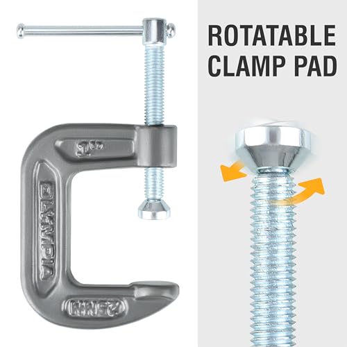 Olympia Tools C-Clamp, 38-110, (1 X 1) Inches