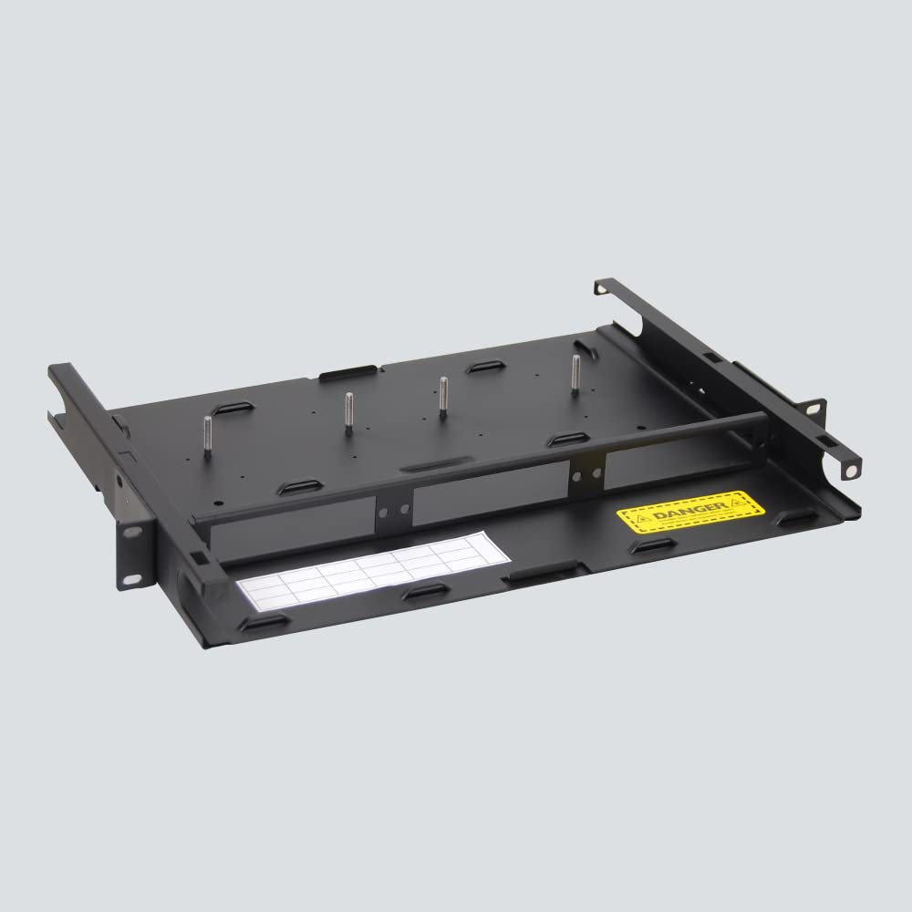 ICC 1U Fiber Optic Rack Mount Enclosure - 3 Slots for LGX Compatible Adapter Panels or Cassettes, Supports up to 72 Fibers, Fits 19-Inch Racks, Secure Fiber Management Solution, ICFORE31RM