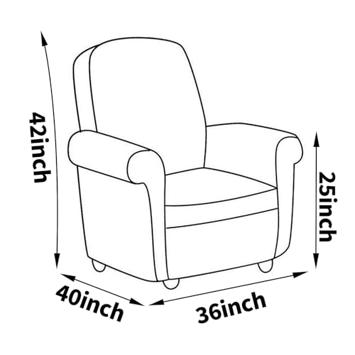 Swanna Plastic Recliner Furniture Cover – Clear Moving Bag for Couch, Heavy Duty Waterproof Cover Pets | Cat Scratching Protector,Plastic Chair Cover 42" BH x 25" AH x 36”W x 40”D (Armchair-1 Pack)