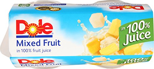 Dole Fruit Bowls Mixed Fruit in 100% Juice Snacks, 4oz 24 Total Cups, Gluten & Dairy Free, Bulk Lunch Snacks for Kids & Adults