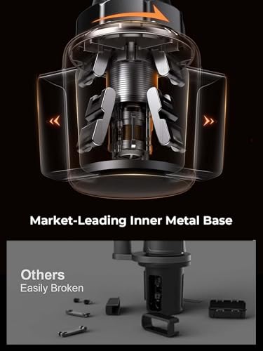 LISEN Cup Holder Cell Phone Holder for Car Mount, 2024 New Car Cup Phone Holders for Your Car Adjustable Cell Phone Holder Car Accessories Trucks Golf Cart for iPhone Samsung Google All 4-7 inches