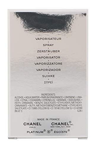 Egoiste Platinum by Chanel for Men, Eau De Toilette Spray, 1.7 Ounce