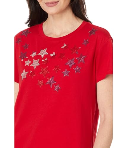 Tommy Hilfiger, Womens, Americana Hotfix Tee, Scarlet, X-Small