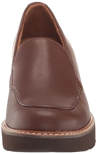 Naturalizer Womens Cabaret Slip On Lightweight Lug Heeled Loafer Cappuccino 8.5 M