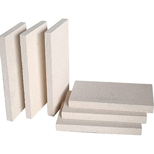 SIMOND STORE Insulating Fire Bricks - 2500F Rated 0.75" x 4.5" x 9" - Soft Fire Bricks for Forge Wood Stove Pizza Oven Fireplace Fire Pit Kiln Jewelry Soldering Heat Insulation Block - Pack of 6 Brick