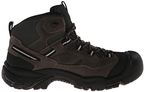 KEEN Utility Men's Braddock Mid Steel Toe Waterproof Work Shoe, Cascade Brown/Tawny Olive, 9.5 Wide US