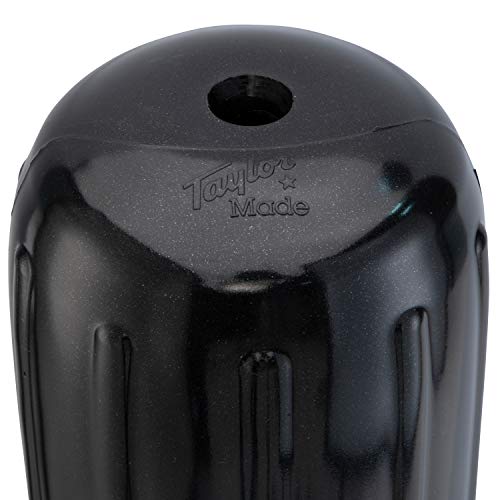 Taylor Made Products 71032 Big B Inflatable Vinyl Boat Fender with Center Rope Tube 10 inch x 26 inch, Black