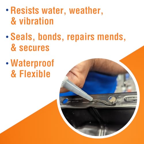 Permatex 81158 Black Silicone Adhesive Sealant, 3 oz. Tube, Pack of 1