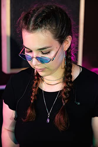 FEISEDY Fashion Designer Sunglasses Retro Small Petals Shape Arc Temple Design B2298