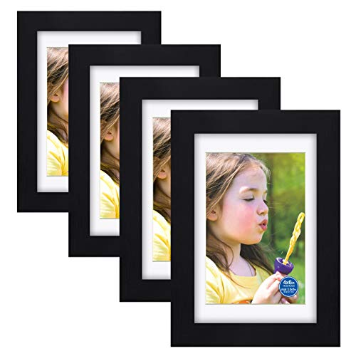 RR ROUND RICH DESIGN 11x14 inch Picture Frames Made of Solid Wood and HD Glass Display Photos 8x10 with Mat or 11x14 Without Mat 3PK Brown