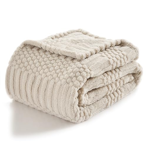 lifein Fall Throw Blanket for Couch-Soft Boho Bed Throw Blanket,Beige Fleece Cozy Blanket for Autumn,Cute Tan Fluffy Lightweight Blankets&Throws for Sofa,Chair,Home Decor,Woman,Man(50x60,Khaki)