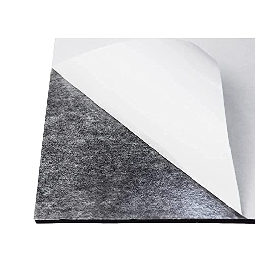 DOBTIM White Adhesive Foam Pads 6 in X 6 in X 1/8 in, Self Stick Foam Padding Non-Slip Insulating Squares Foam Shock Absorbing Pads