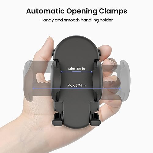 MiiKARE Gym Accessory Magnetic Phone Holder for Videos, Universal Magnetic Phone Mount for Gym Golfcart Phone Holder 360Degree Angle Adjustable, Home Gym Essentials Phone Mount for Women an Men-Black