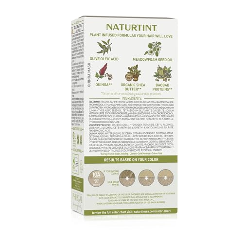 Naturtint 4N Natural Chestnut Permanent Hair Color (Pack of 1), Ammonia Free, Vegan, Cruelty Free, up to 100% Gray Coverage, Long Lasting Results (Packaging may vary)