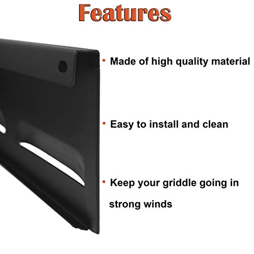 EasiBBQ 5015 Wind Guards for Blackstone 36" Griddle, Blackstone Griddle Accessories for Blackstone 36 inch Griddle, Wind Screens for Outdoor Cooking, Heat Shield, Compatible with Rear Grease Cup
