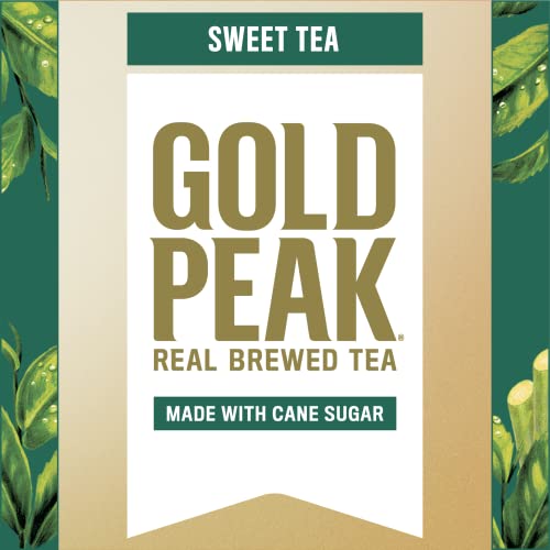 Gold Peak Sweetened Black Iced Tea Drink, 16.9 fl oz, (Pack of 6)