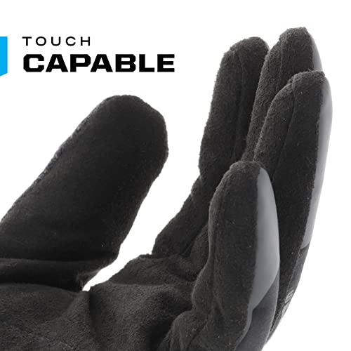 Mechanix Wear: ColdWork Original Winter Work Gloves with Secure Fit, Equipped with 40g 3M Thinsulate, Wind + Water Resistant, Touch Capable Winter Gloves, For Mild Cold Weather (Black/Gray, Small)