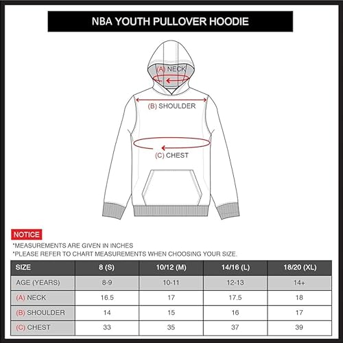 Ultra Game Boys' Fleece Hoodie Pullover Sweatshirt, Team Color