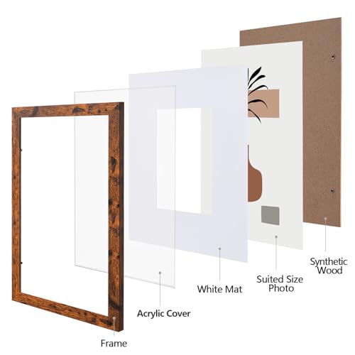 eletecpro 10 Pack Picture Frames, Including 4Pcs 4x6, 4Pcs 5x7, 2Pcs 8x10 Picture Frames Collage Wall Decor or Tabletop Display, Multiple Sizes Gallery Wall Frame Set, Black
