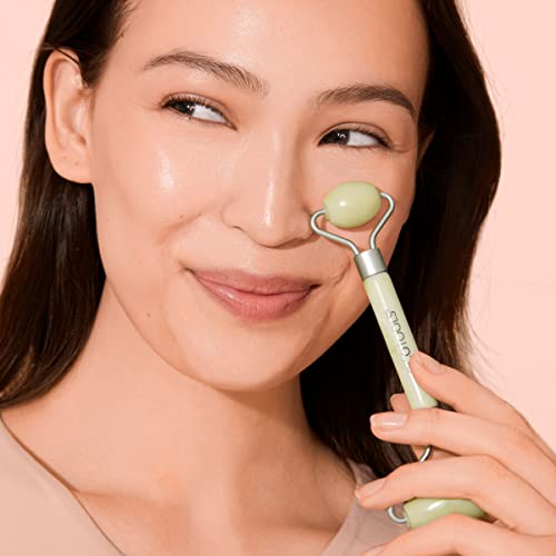 EcoTools Beauty Skin Care Tool Jade Facial Roller and Eye Roller Duo, Face Roller and Massager, Skincare and Sculpting Tool, Reduces Under Eye Puffiness and Dark Circles, 2 Piece Set