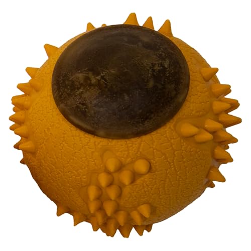Starmark RubberTuff Treat Ball (Small), Orange