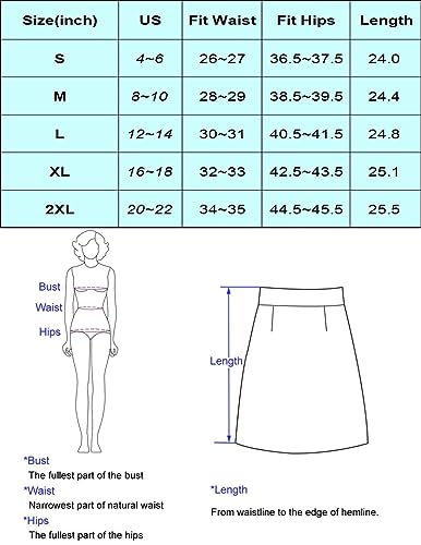Kate Kasin Wear to Work Pencil Skirts for Women Elastic High Waist Wrap Front Knee Length Bodycon Skirt Tummy Control Gray Green