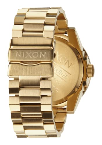 Nixon Corporal SS A346510-00. Gold Stainless Steel Men’s Watch (48mm Gold and Black Watch Face. 24mm All Gold Steel Band)