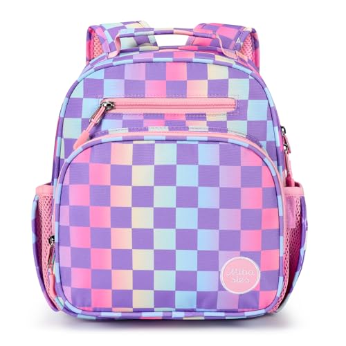 mibasies Kids Backpack for Girls: Girls Backpack 5-8 - Kindergarten Elementary School Backpack for Girls - Strawberry Backpack for Girls Red