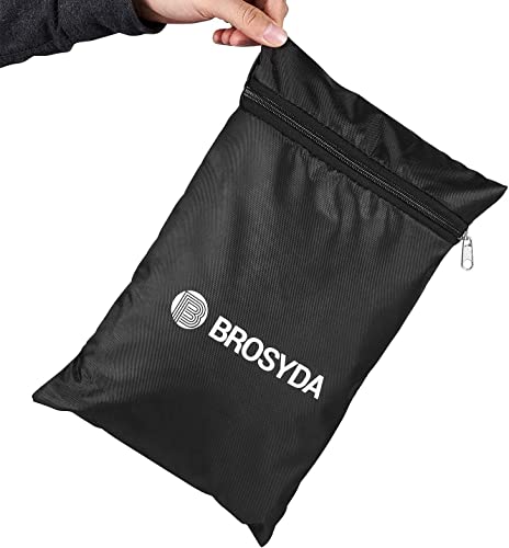 BROSYDA Patio Furniture Set Cover Waterproof, Heavy Duty Furniture Covers for Outdoor Sectional Sofa Set Wicker Rattan Table Chair Rectangular,138"L×86"W×28"H,Brown