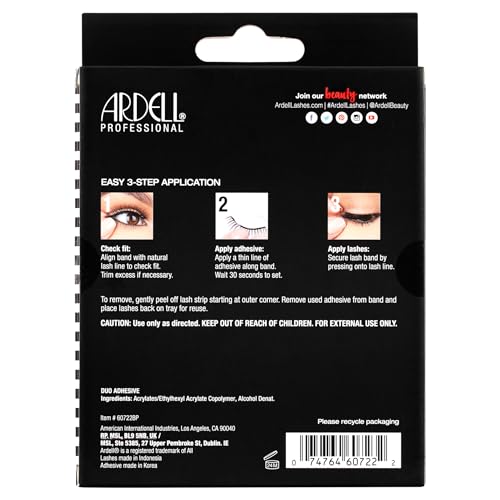 Ardell Demi Wispies False Eyelashes Black, Eye Make-Up Enhancement, Full Volume Strip Lashes - 4 pairs, 1 Pack