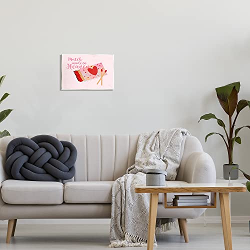 Stupell Industries Match Made In Heaven Romantic Matchbook Wall Plaque Art, Design by Ashley Singleton