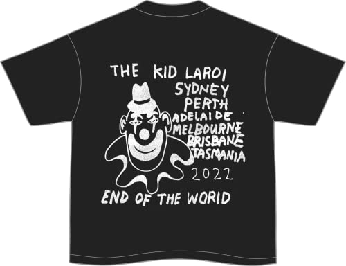 The Kid Laroi Unisex's Standard EOTW Black Sketch Tee, Small