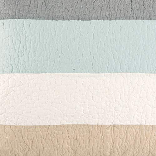 C&F Home Driftwood Shores Twin 2 Piece Quilt Set Summer Beach Bedding Ocean Themed Coastal Reversible Machine Washable Lightweight Pieced and Embroidered Bedspread Coverlet Comforter Twin 2 Piece Set